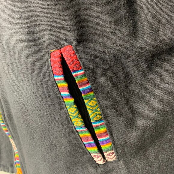 Handmade Boho / Himalayan-Style Hooded Jacket – Heavyweight Cotton -Unisex - Picture 3 of 13